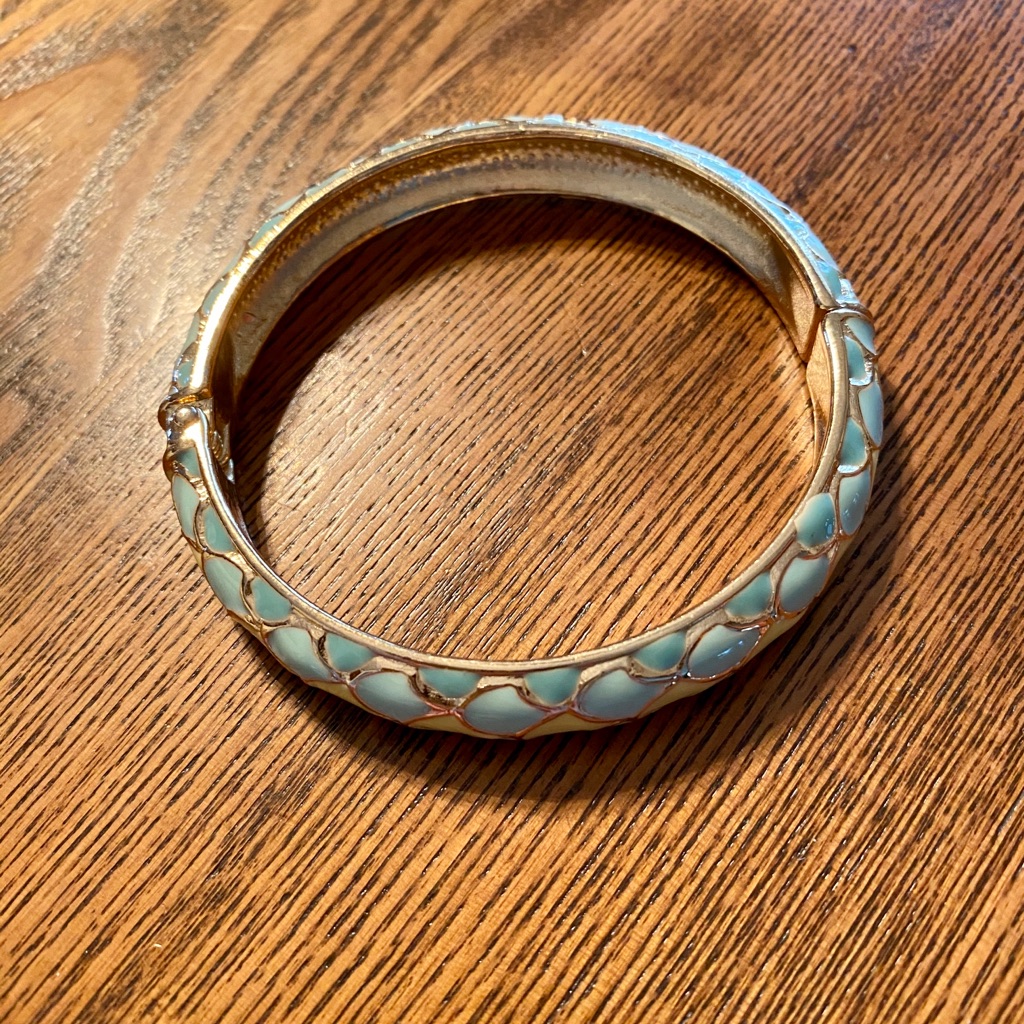 Hinge Closure Fish Bangle
